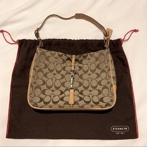COACH Signature Hamptons 6091 Handbag Tan